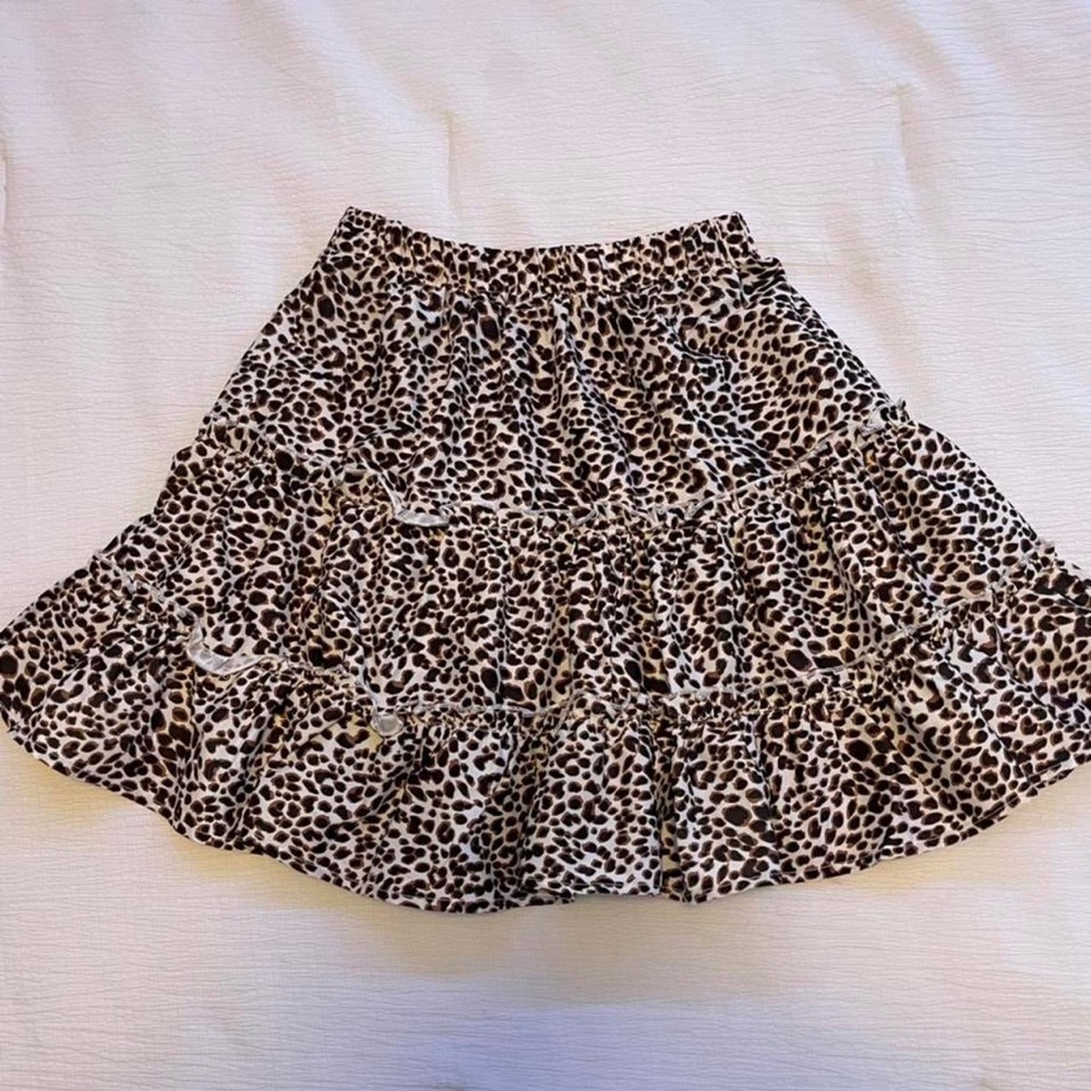 shein cheetah print skirt